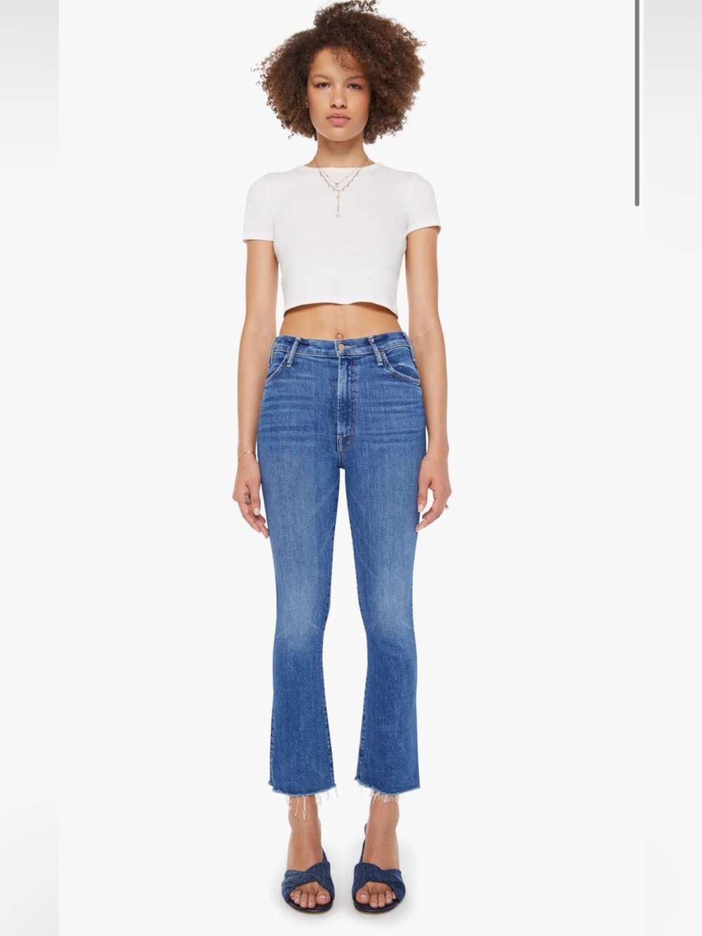 Mother The Hustler Ankle Fray Jeans